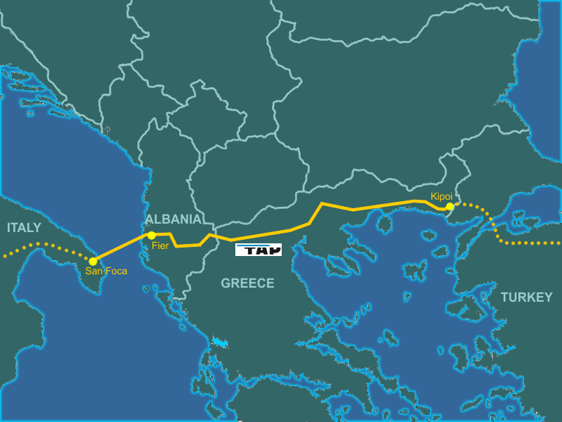 Gasdotto adriatico albania italia