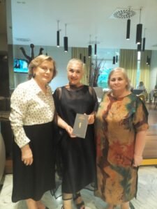 with editor Loredana Buoso and Minister Milva Ekonomi