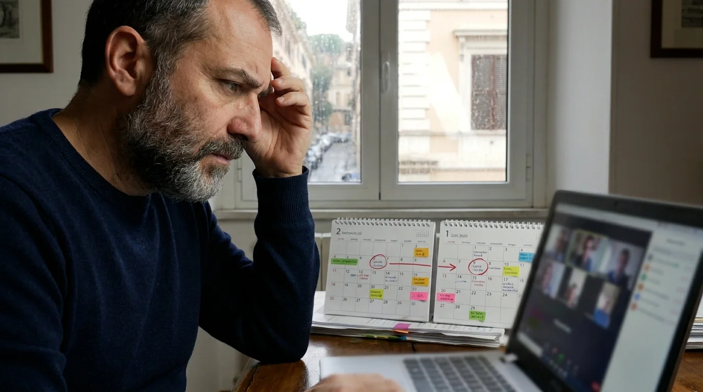 Imprenditore italiano al computer valuta se aprire una società in Albania